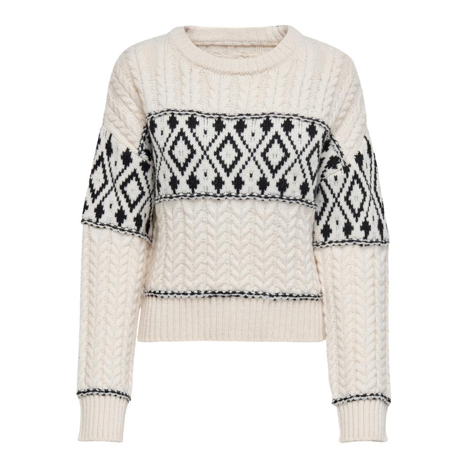 Only ONLY Trui ONLMarent zwart / wolwit -