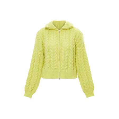 MYMO MYMO Gebreid vest limoen