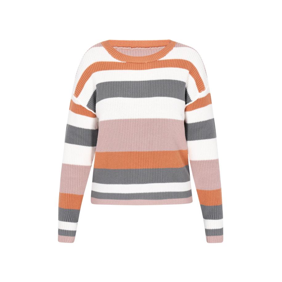 SANIKA SANIKA Trui grijs / taupe / mandarijn / wit -