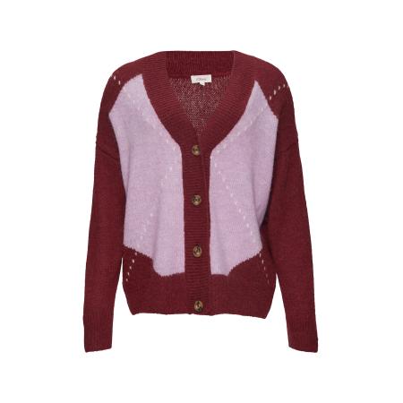 s.Oliver s.Oliver Gebreid vest lila / bourgogne