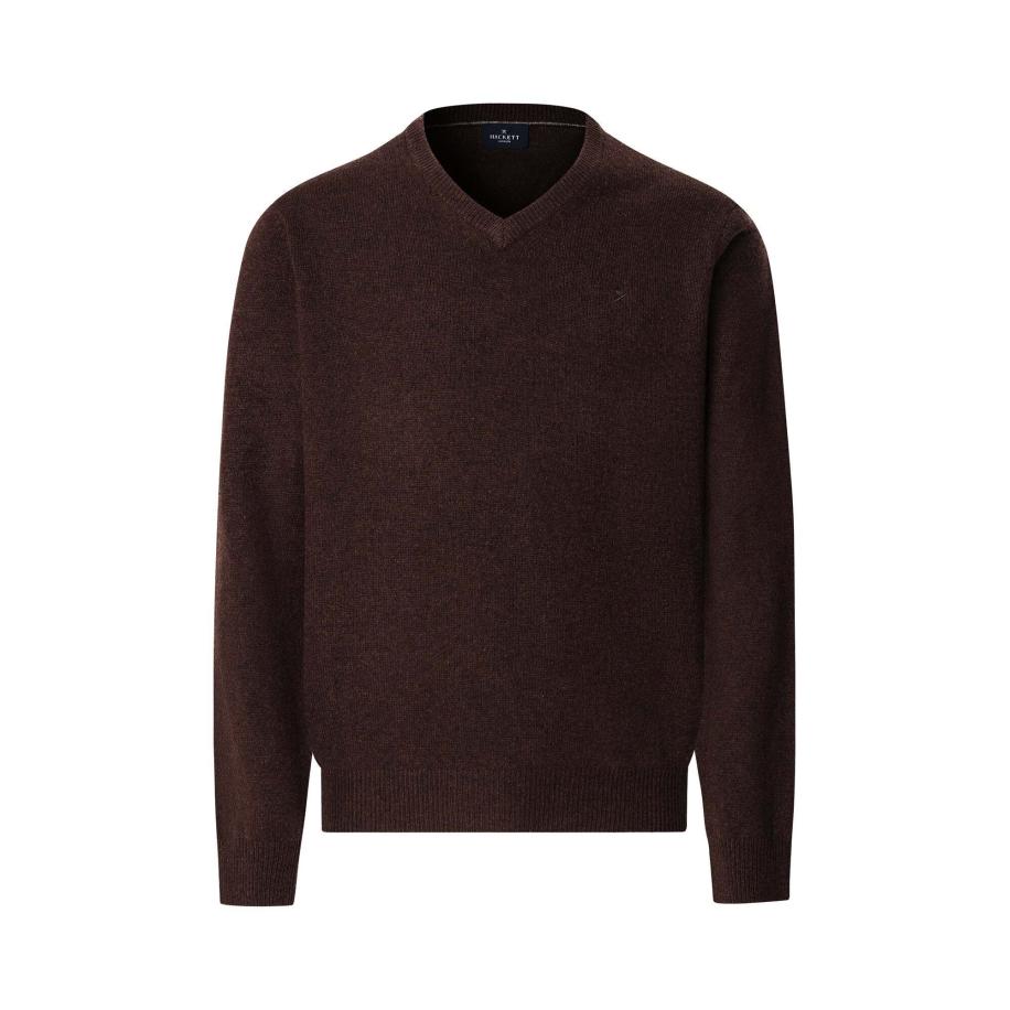 Hackett London Trui donkerbruin Bruin