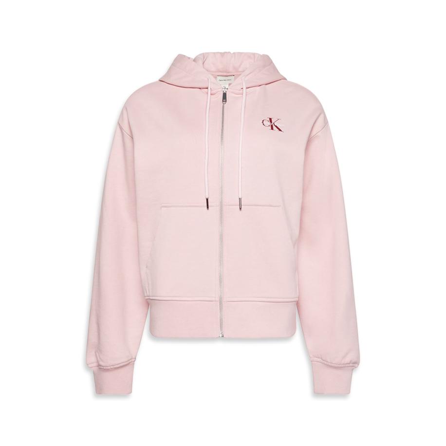 Calvin Klein Calvin Klein Jeans Sweatvest pastelroze / bordeaux / wit -