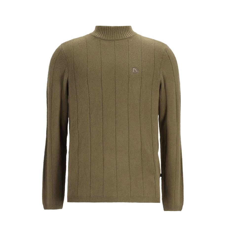 Chasin' CHASIN Trui Track Mock olijfgroen -