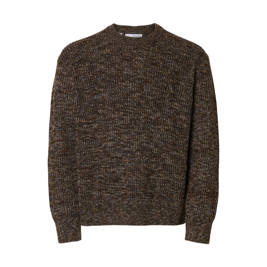 Selected SELECTED Trui SLHTILUM donkerbruin -