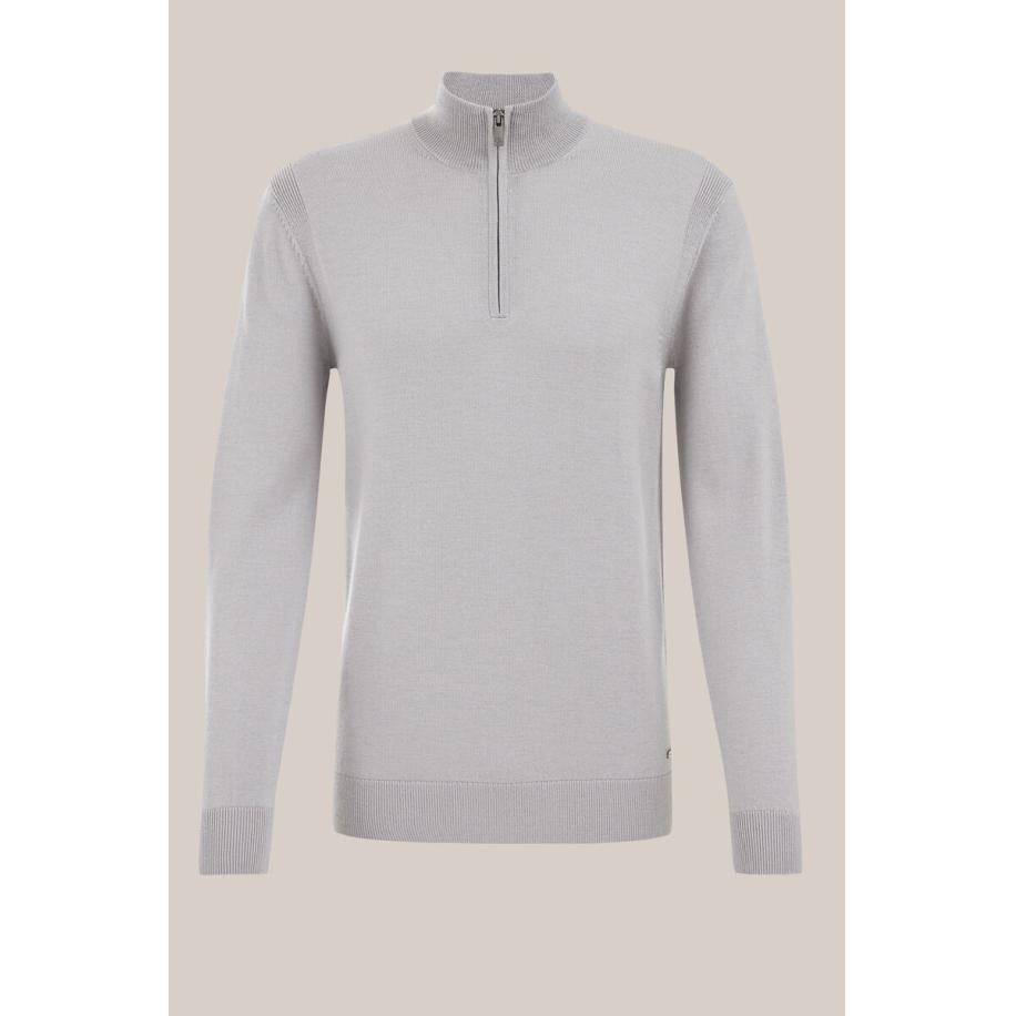 Van Gils van Gils Trui lichtgrijs Grijs