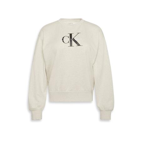 Calvin Klein Calvin Klein Jeans Sweatshirt grijs gemêleerd / zwart / wit
