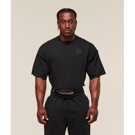 Gymshark Legacy Cropped Short Sleeve Crew Black