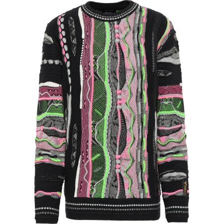 Carlo Colucci Trui Comparato groen / rosa / zwart