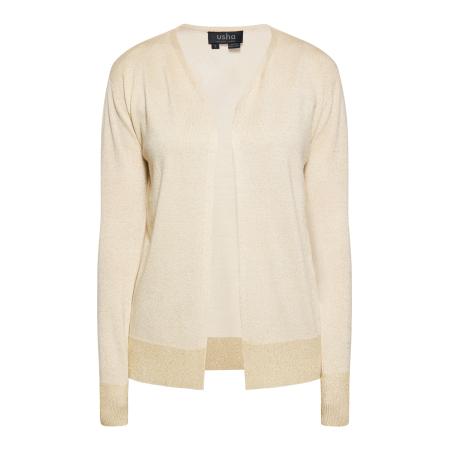 Usha usha BLACK LABEL Gebreid vest crème