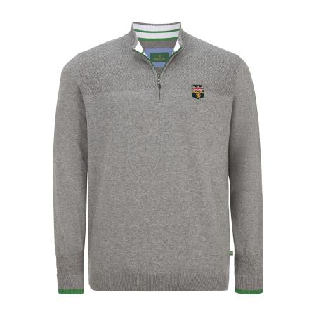 Charles Colby Trui ritssluitinggrijs, Effen