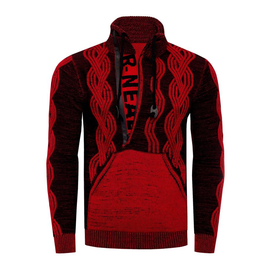 Rusty Neal Rusty Neal Trui rood / zwart -