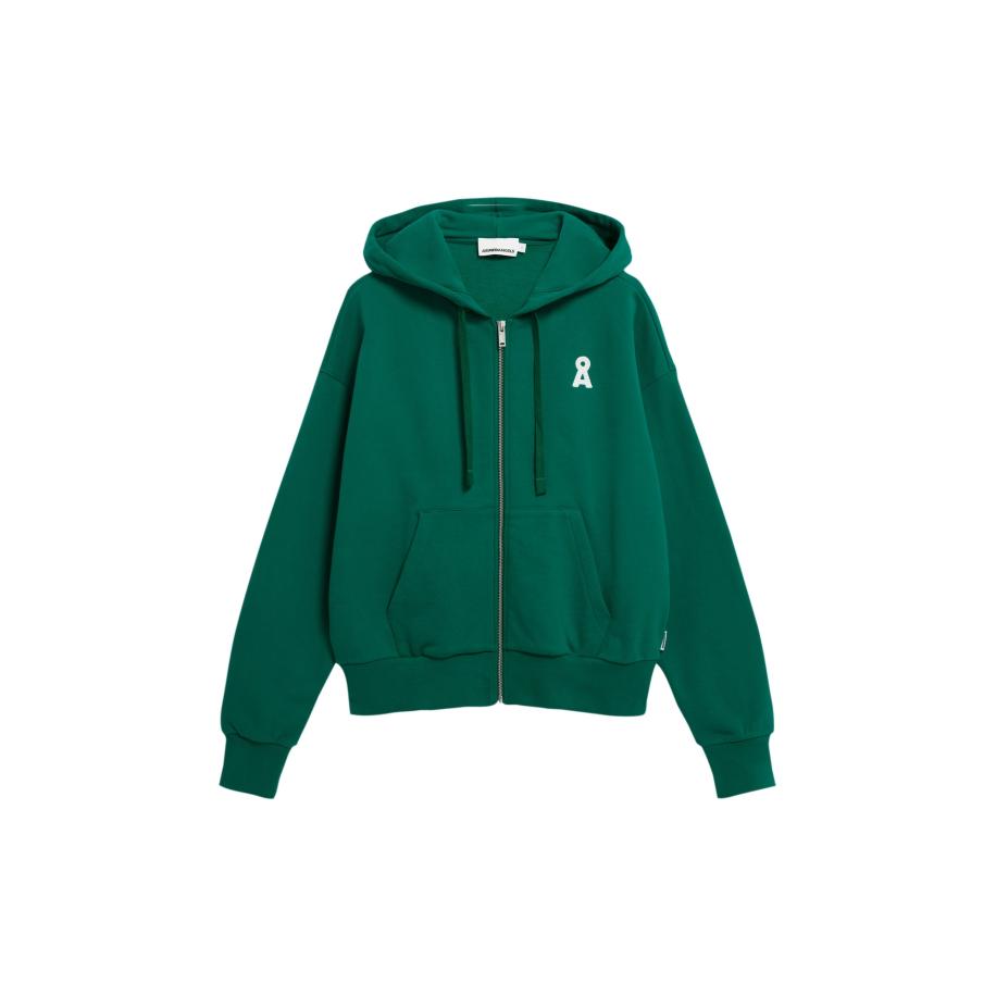 Armedangels ARMEDANGELS Sweatvest donkergroen -