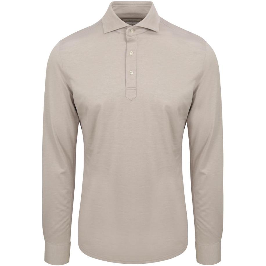 Profuomo Camiche Poloshirt Beige Bruin