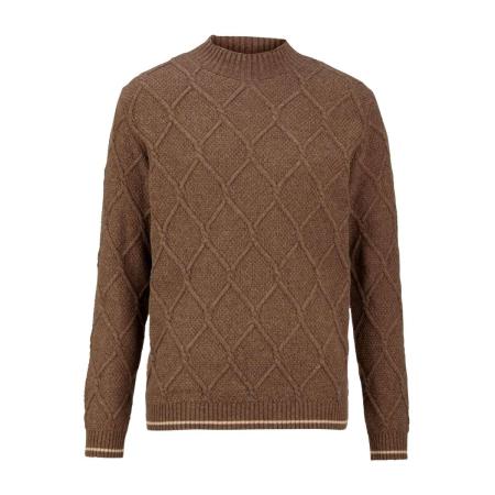 OLYMP SIGNATURE Soft Business Gebreide trui ronde hals noga, Gestructureerd