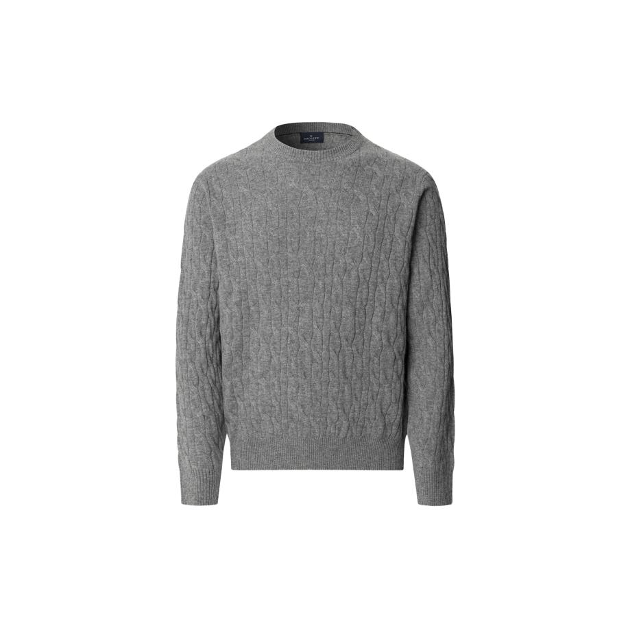 Hackett London Trui grijs gemêleerd Grijs