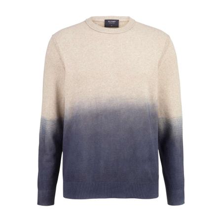 OLYMP SIGNATURE Soft Business Trui ronde hals caramel, Effen