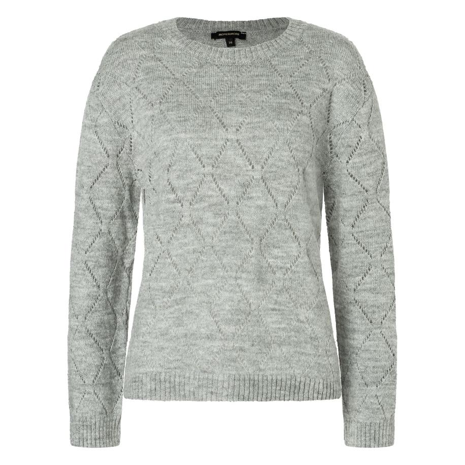 More & More MORE & MORE Trui zilvergrijs -