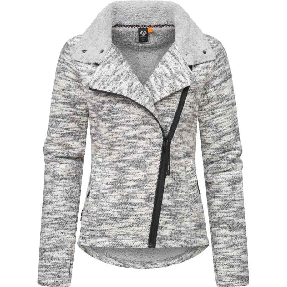 Ragwear Ragwear Fleece jas Saskie grijs gemêleerd -