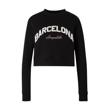 Aeropostale AÉROPOSTALE Sweatshirt pastelroze / zwart / wit