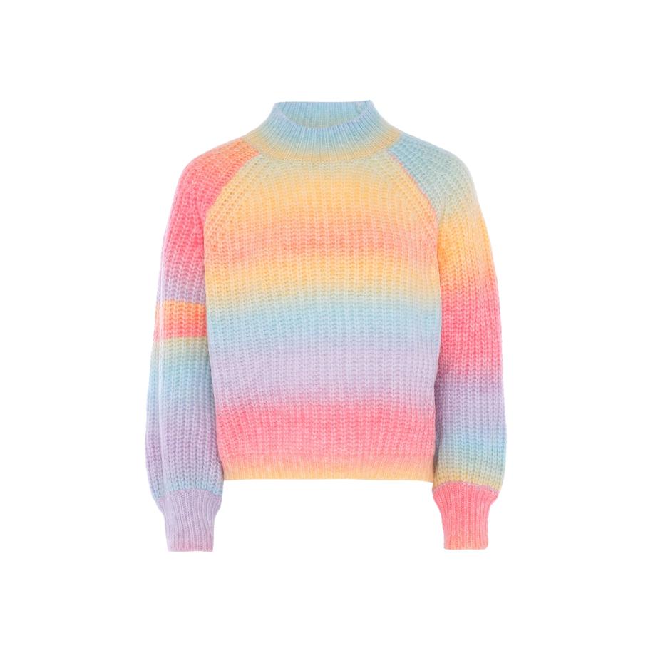 Sidona Sidona Trui hemelsblauw / lavendel / mandarijn / magenta -