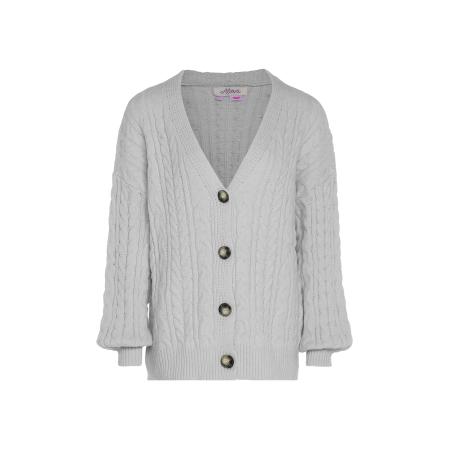 aleva aleva Gebreid vest lichtgrijs