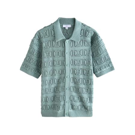 Next Next Gebreid vest lichtblauw