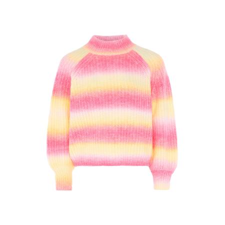 Sidona Sidona Trui lichtgeel / lichtroze / wit