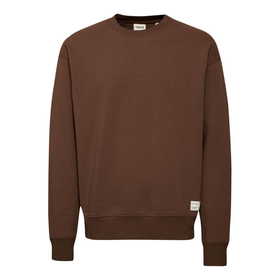 Solid !Solid Trui Lenz donkerbruin -