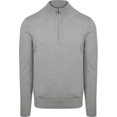 Profuomo Half Zip Pullover Luxury Grijs