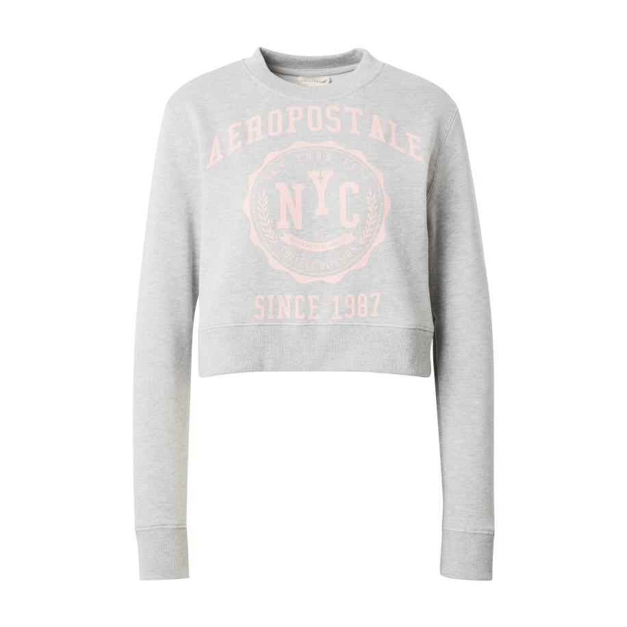 Aeropostale AÉROPOSTALE Sweatshirt grijs gemêleerd / pastelroze -