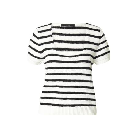 Oui OUI Trui zwart / wit