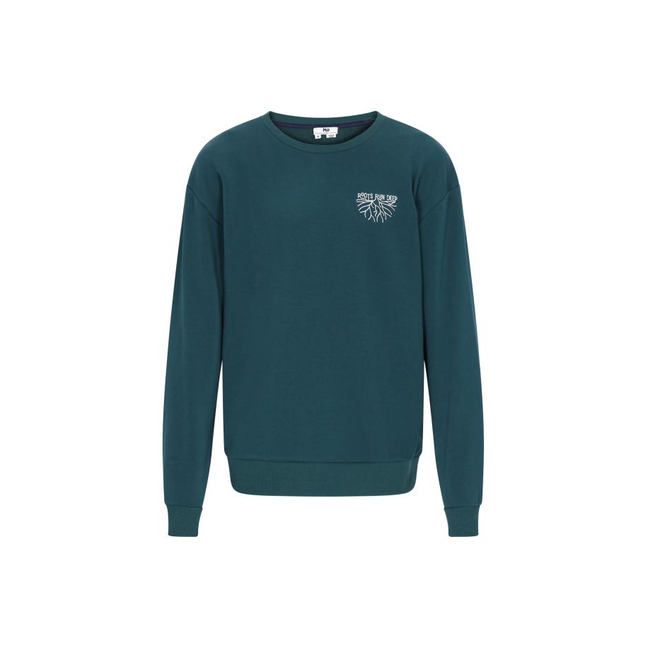 MO MO Sweatshirt Back To School smaragd / wit -