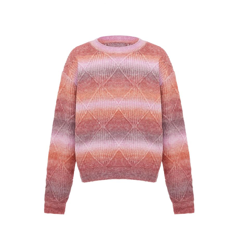 Sidona Sidona Trui orchidee / braam / bourgogne / oranjerood -