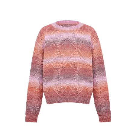 Sidona Sidona Trui orchidee / braam / bourgogne / oranjerood