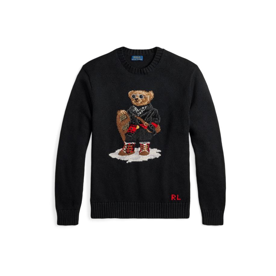 Polo Ralph Lauren Trui brokaat / lichtgrijs / rood / zwart Zwart