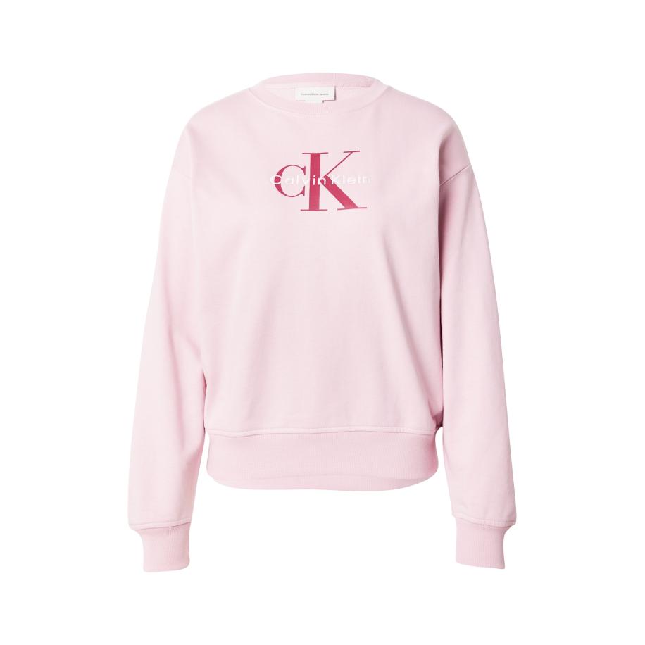 Calvin Klein Calvin Klein Jeans Sweatshirt rosa / grenadine / wit -