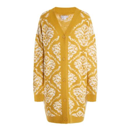 Usha Usha Gebreid vest ecru / curry