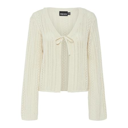 Pieces PIECES Gebreid vest PCNuka ecru