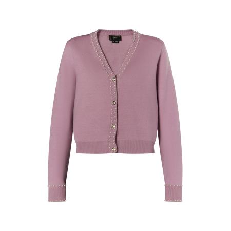 Faina faina Gebreid vest oudroze