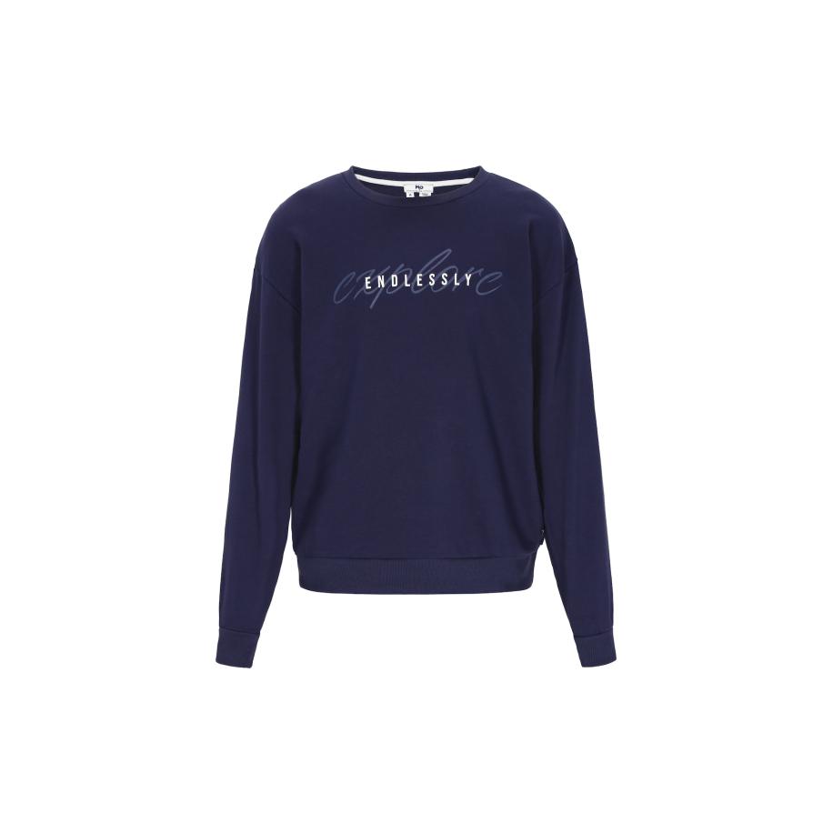 MO MO Sweatshirt Back To School navy / enziaan / wit -
