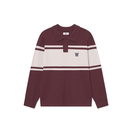 WOOD WOOD Trui WWCurt crème / chocoladebruin / donkerbruin