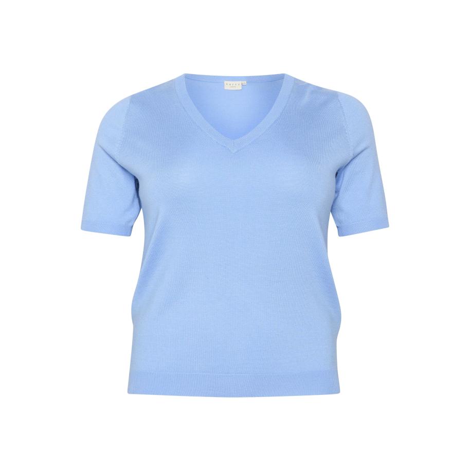 KAFFE CURVE Trui Clizzy azuur Blauw