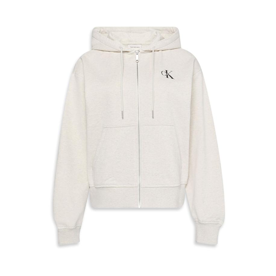 Calvin Klein Calvin Klein Jeans Sweatvest grijs gemêleerd / zwart / wit -