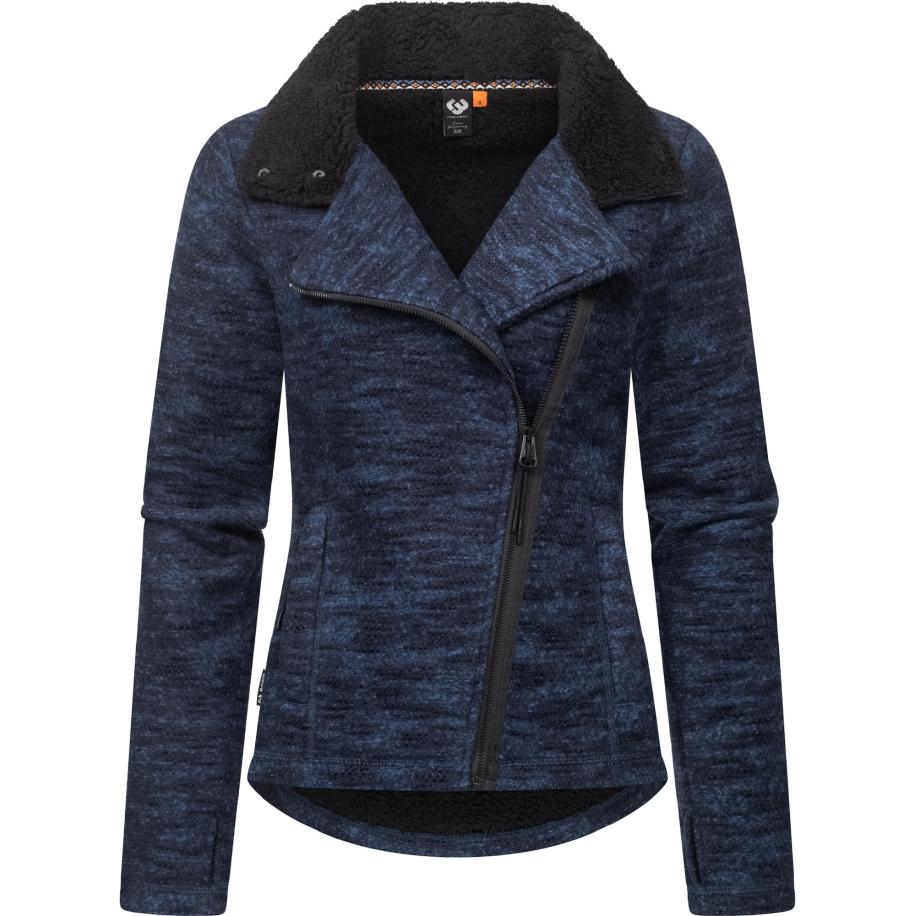 Ragwear Ragwear Fleece jas Saskie blauw gemêleerd -