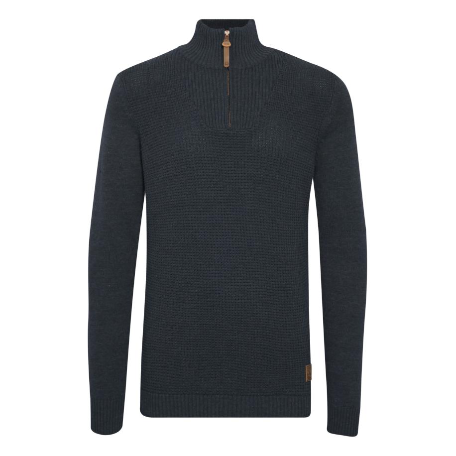 Solid !Solid Trui Tommy blauw / bruin -