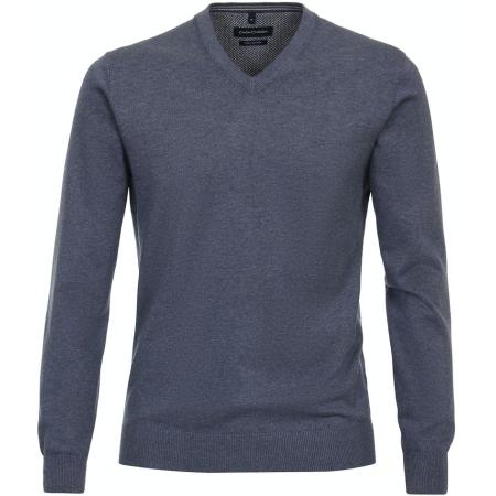 Casa Moda Pullover V-Hals Blauw