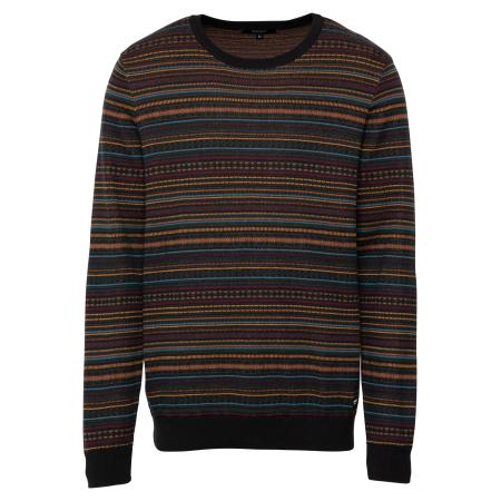 Iriedaily Iriedaily Trui Mineo navy / karamel / bordeaux / zwart