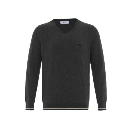 Moxx Paris Moxx Paris Trui grijs / zwart