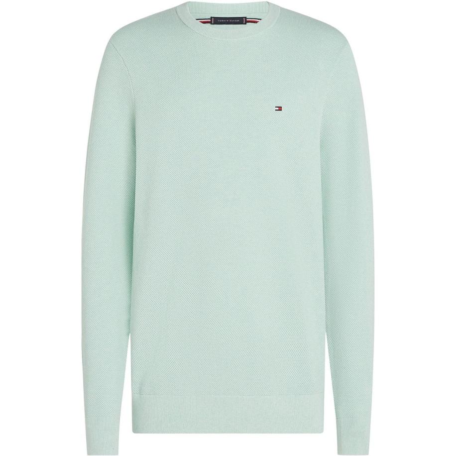 Tommy Hilfiger Structure Trui Mintgroen Groen