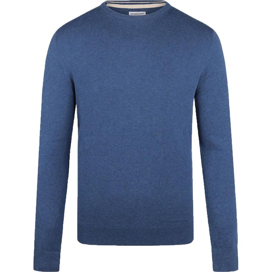 McGregor Trui Wolmix Mid Blauw Blauw